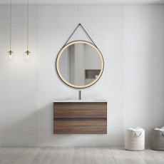 Тумба для ванной комнаты в комплекте с раковиной Minotti Wood 90см