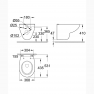 36500000 GROHE Rapid SL,5-1,Инсталляция с подвесным унитазом Bau Ceramic, панель Arena Cosmopolitan