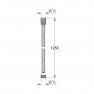 26354000 Набор для гигиенического душа GROHE Tempesta-F, металлический шланг 1250 мм, хром