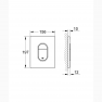 36500000 GROHE Rapid SL,5-1,Инсталляция с подвесным унитазом Bau Ceramic, панель Arena Cosmopolitan