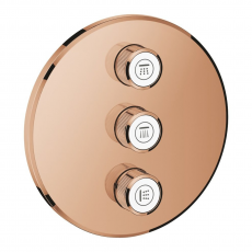 29122DA0 Внешняя часть для вентиля GROHE Grohtherm SmartControl на 3 выхода, теплый закат глянец