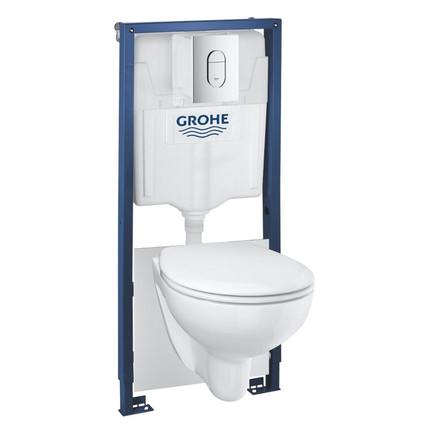 36500000 GROHE Rapid SL,5-1,Инсталляция с подвесным унитазом Bau Ceramic, панель Arena Cosmopolitan