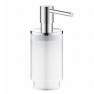 41028000 Дозатор жидкого мыла GROHE Selection, хром/прозрачный белый