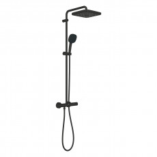 266892431 *Душевая система GROHE Tempesta System 250 CUBE с термостатом, черный матовый