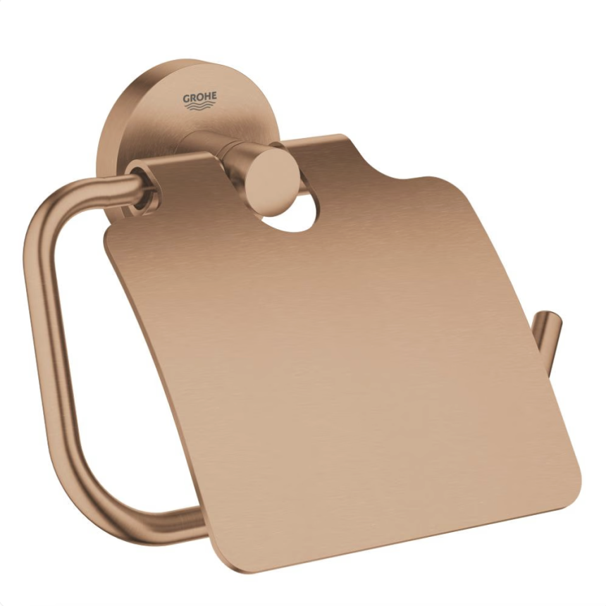 40367DL1 *Держатель для туалетной бумаги с крышкой GROHE Essentials, теплый закат матовый