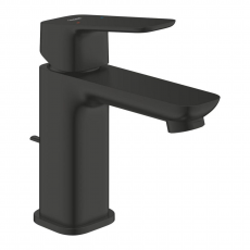1016942430 *Смеситель для раковины GROHE Cubeo, с донным клапаном, S-Size, черный матовый