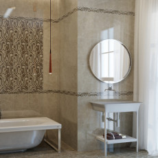 Saloni brown decor 01 Декор 300*500 РАСПРОДАЖА