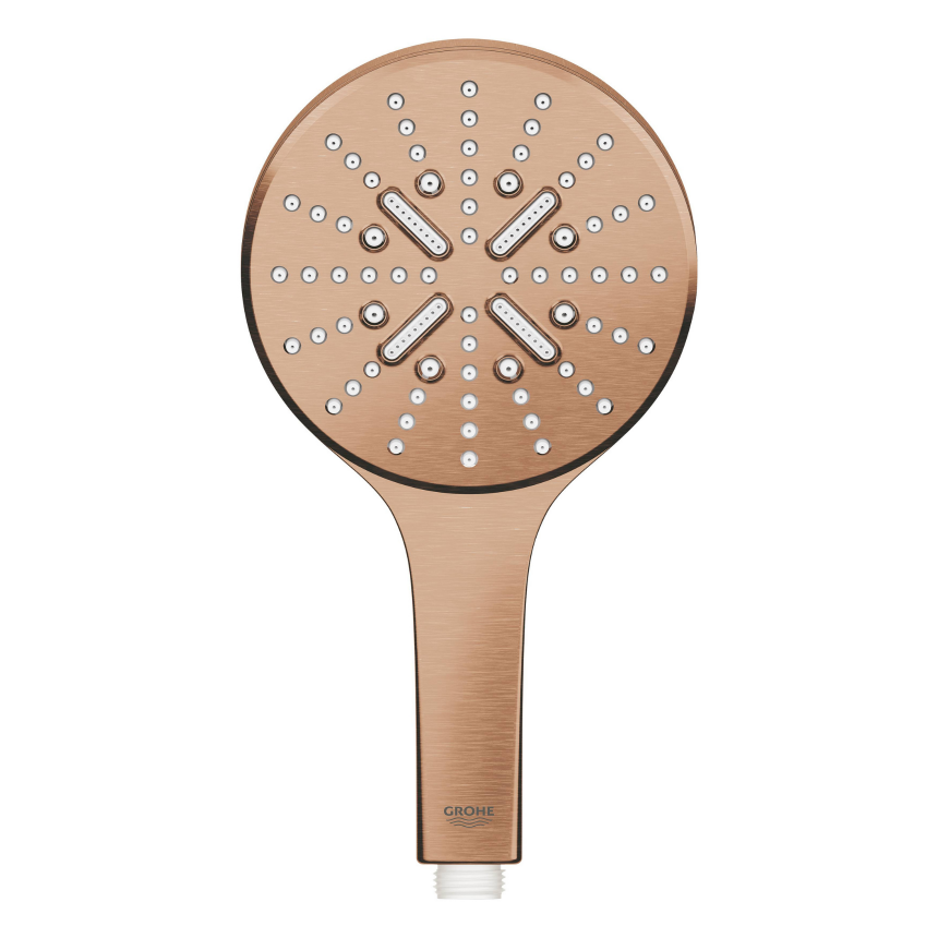 26574DL0 Ручной душ GROHE Rainshower SmartActive 130, 3 вида струи, теплый закат матовый