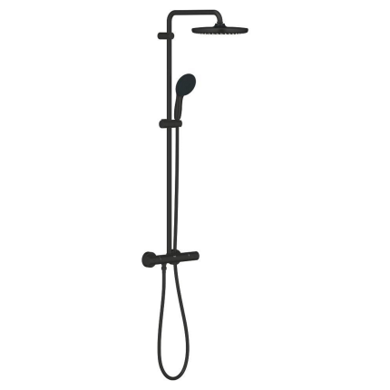 266702431 *Душевая система GROHE Tempesta System 250 с термостатом, матовый черный