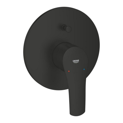 194502433 *Внешняя часть смесителя для ванны скрытого монтажа GROHE Eurosmart, матовый чёрный