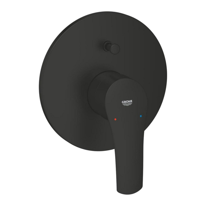 194502433 *Внешняя часть смесителя для ванны скрытого монтажа GROHE Eurosmart, матовый чёрный