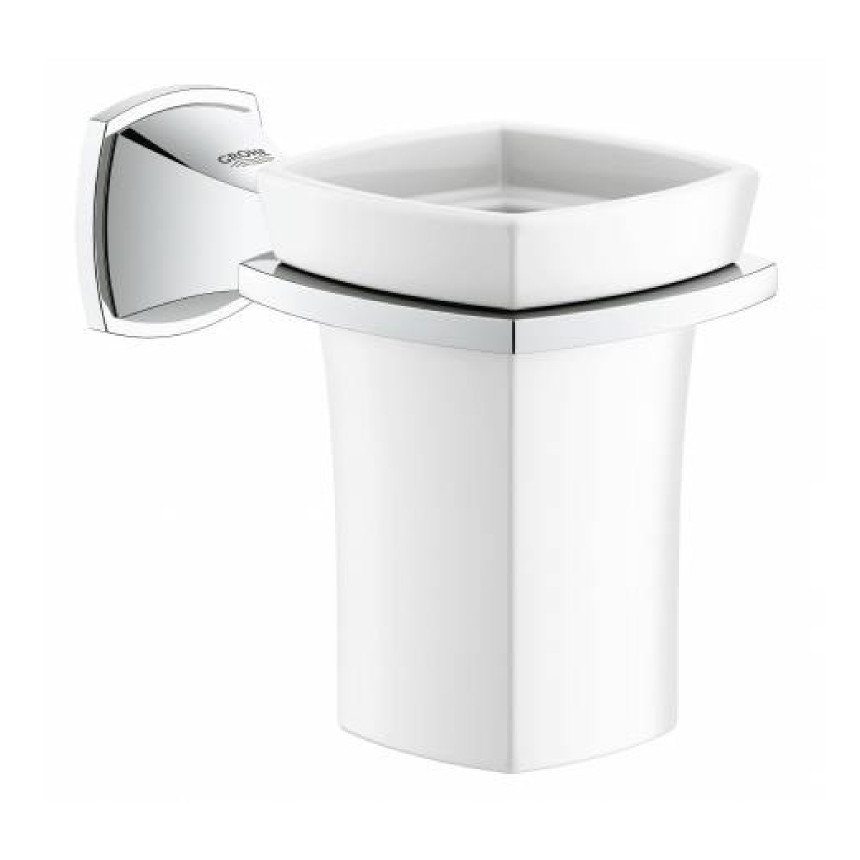 40626000 GROHE Grandera Стакан из керамики с держателем