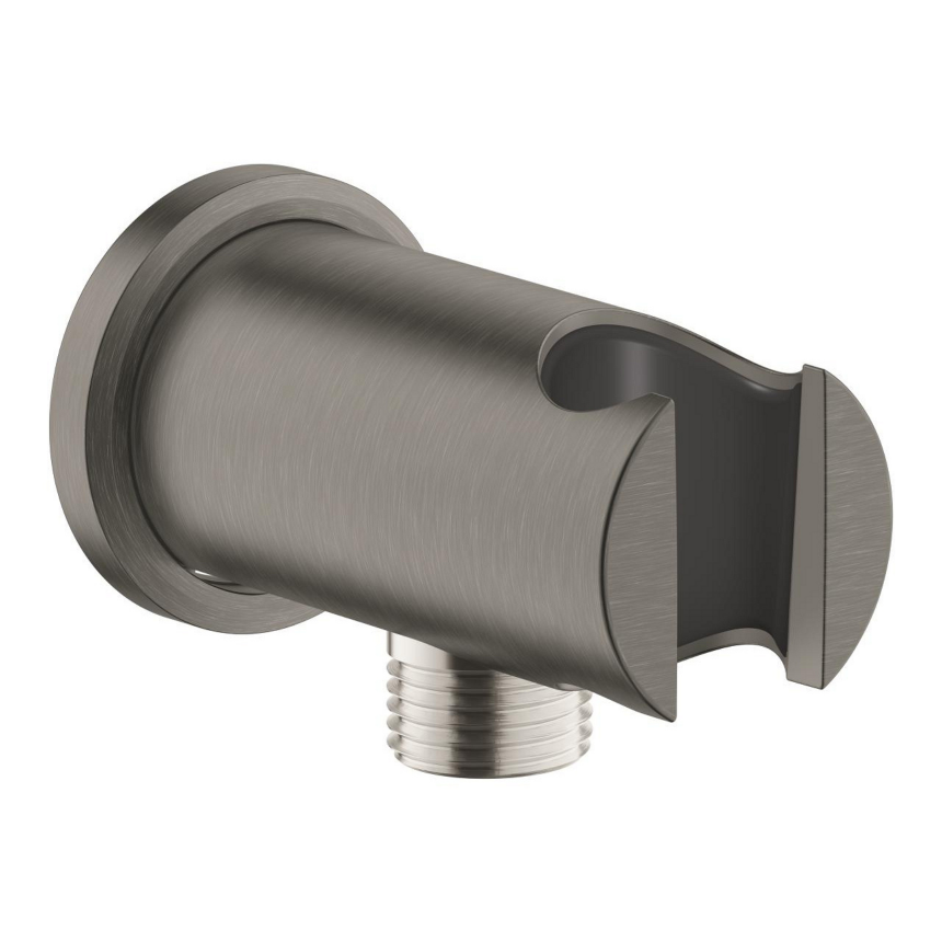 26658AL0 Подключение для душевого шланга GROHE Rainshower с держателем, темный графит матовый