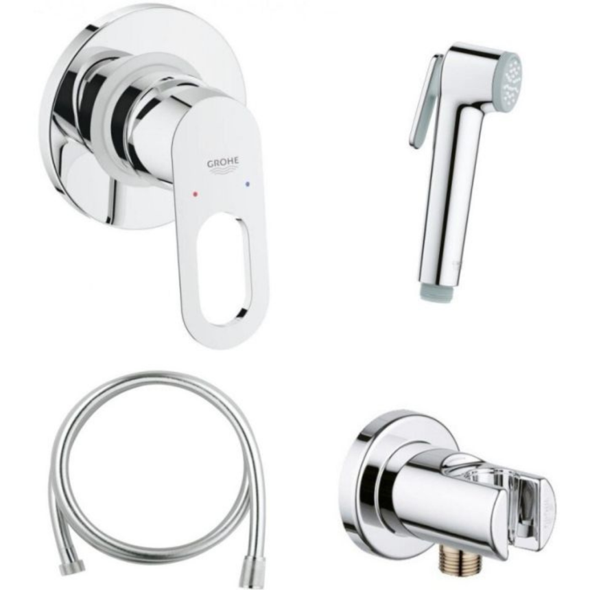 125078 *Набор с гигиеническим душем GROHE BauLoop, хром