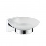 Мыльница стеклянная Minotti Chrome Cube