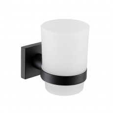 Стакан с держателем Minotti Black Cube