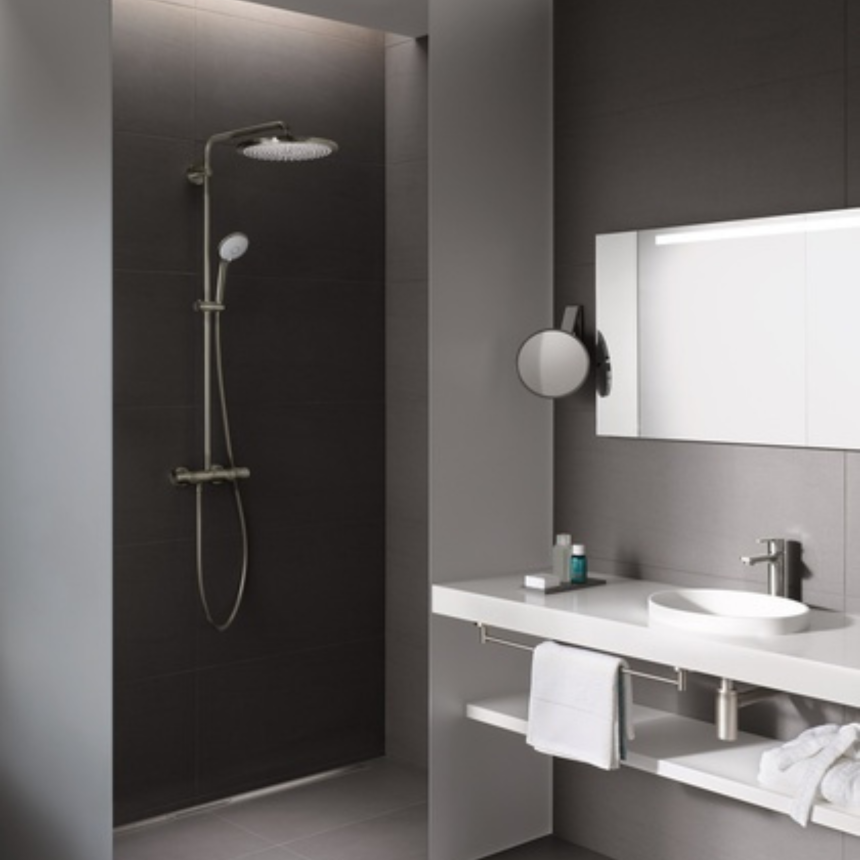 26075AL0 Душевая система GROHE Euphoria System 310 с термостатом, тёмный графит матовый