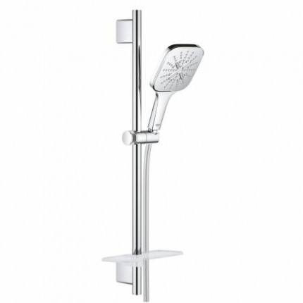 26583000 GROHE Rainshower SmartActive Душевой гарнитур 130 Cube, 3 вида струй, хром