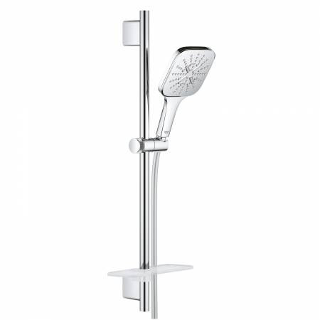 26583000 GROHE Rainshower SmartActive Душевой гарнитур 130 Cube, 3 вида струй, хром