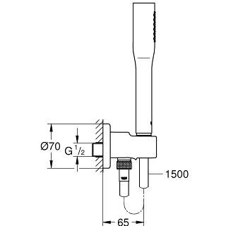 26404000 Набор для душа GROHE Euphoria Cosmopolitan, хром