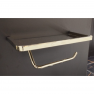 Бумагодержатель с полкой Minotti Unico Champagne Gold