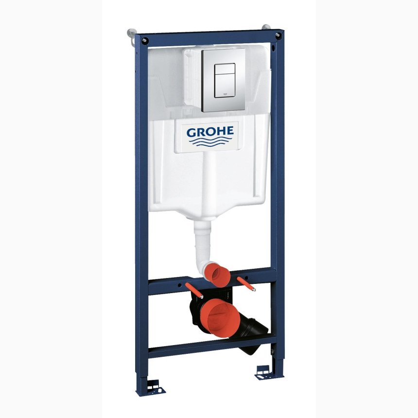 38772001 *Инсталляция для подвесного унитаза GROHE Rapid SL с панелью смыва Skate Cosmo,комплект 3-1