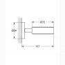 40369GN1 *Держатель GROHE Essentials, холодный рассвет матовый