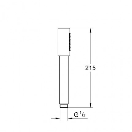 26866AL0 *Ручной душ GROHE Rainshower Aqua Stick, темный графит матовый