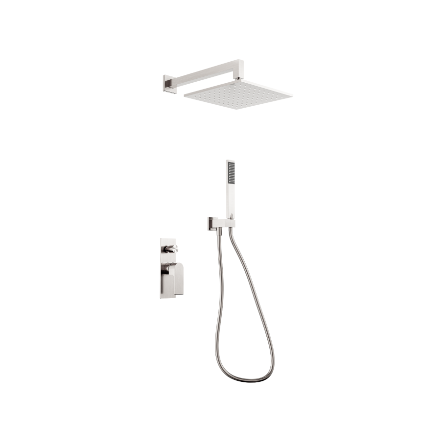 Душевая система скрытого монтажа Minotti Style Cube brushed nickel