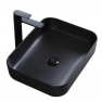 Раковина накладная Minotti Quadro matt black