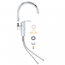 33202003 Смеситель для мойки GROHE Eurosmart 2021 однорычажный, хром