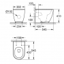 3957300H Унитаз напольный GROHE Essence Ceramic, приставной, альпин-белый