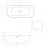 Отдельностоящая ванна Minotti Gloria 180*80