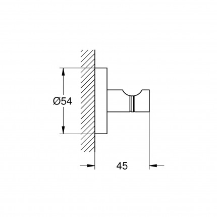 40364GN1 Крючок для халата GROHE Essentials, холодный рассвет матовый
