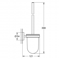 40374DC1 Туалетный ершик GROHE Essentials, суперсталь