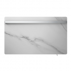 Полотенцесушитель Электрический с одним держателем LUSSO Stone White 450*750