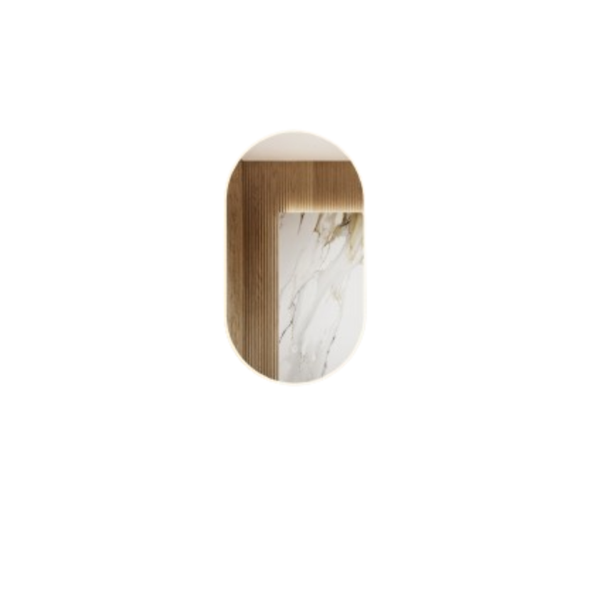 Зеркало-шкаф с подсветкой Minotti Luna