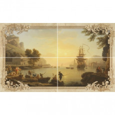 Rotterdam beige panno 01 Панно 600*1000 РАСПРОДАЖА