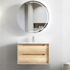Тумба для ванной комнаты в комплекте со столешницей и раковиной Minotti Nature 75см