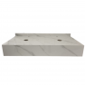 Столешница из искусственного камня LUSSO 120см white marble mat