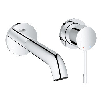 19408001 Внешняя часть смесителя для раковины GROHE Essence+ на 2 отверстия (вынос 183 мм), хром