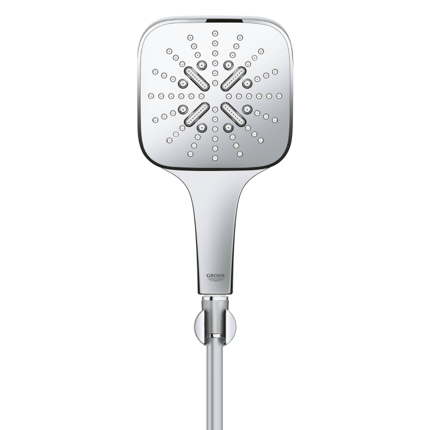26589000 Набор для душа GROHE Rainshower SmartActive 130 Cube, 3 вида струи, хром
