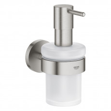40448DC1 *Дозатор жидкого мыла GROHE Essentials с держателем, суперсталь