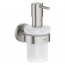 40448DC1 *Дозатор жидкого мыла GROHE Essentials с держателем, суперсталь