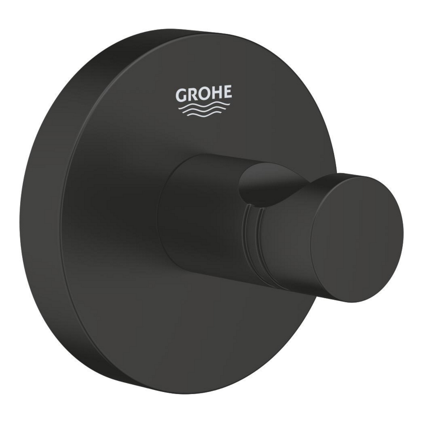 1024602430 Крючок для банного халата GROHE Essentials, черный матовый