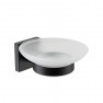 Мыльница стеклянная Minotti Black Cube